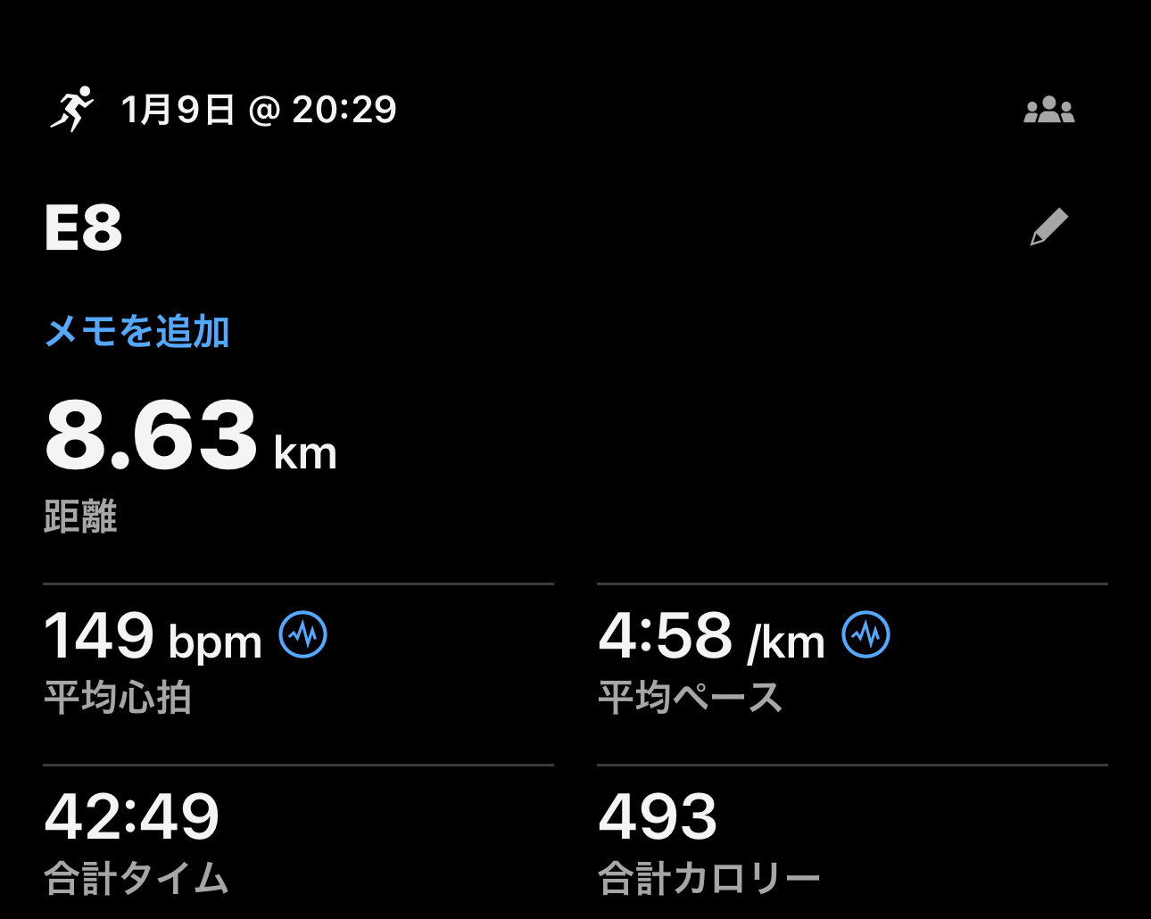 1/9 E8の記録画像